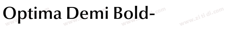 Optima Demi Bold字体转换 Optima Demi Bold字体转换